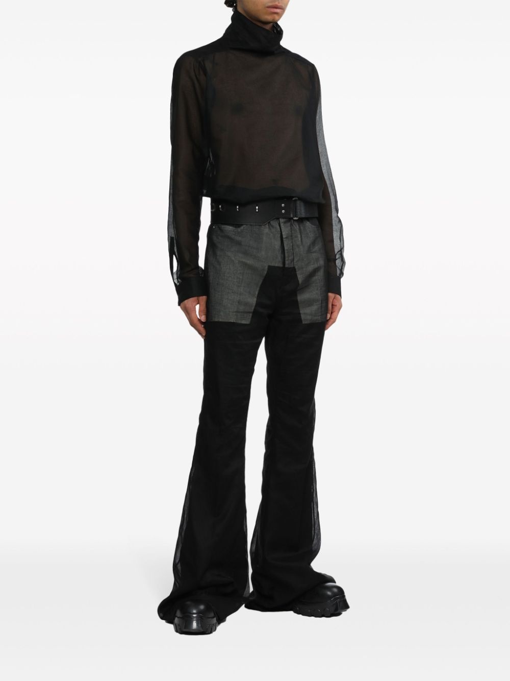 high-neck cotton jacket - 2