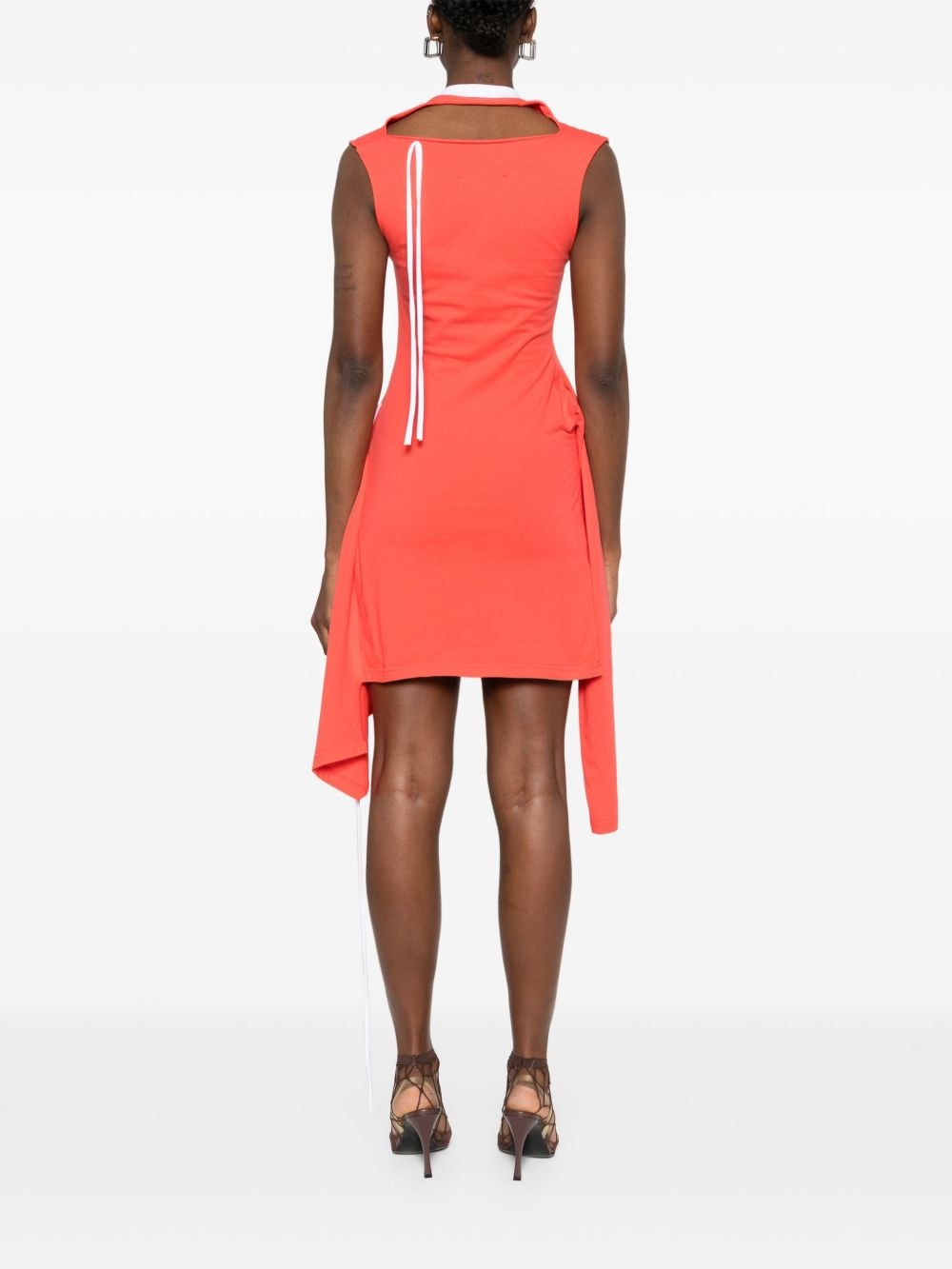 cut out-detail mini dress - 4