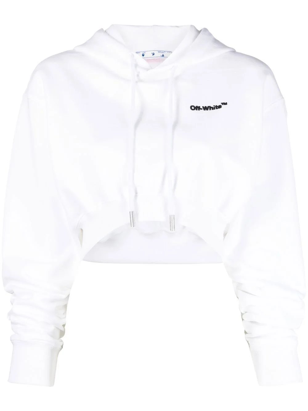 Helvetica cropped hoodie - 1