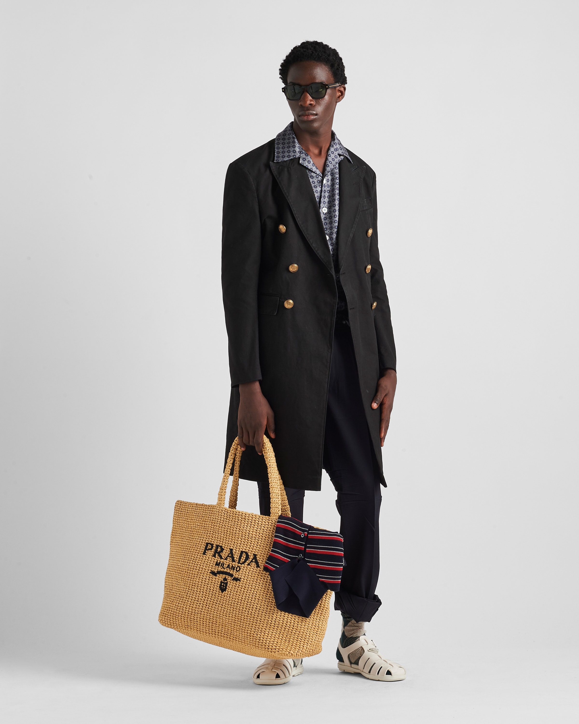 Double-breasted technical cotton coat - 2