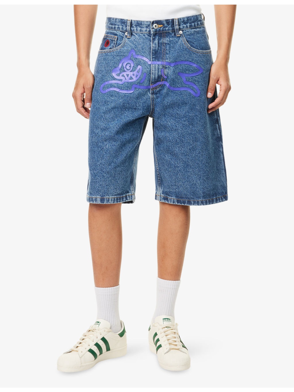 Running Dog Regular-Fit Denim Shorts - 3