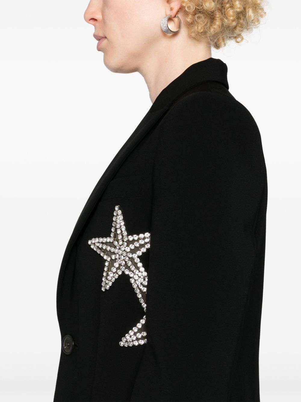 gem-stars single-breasted blazer - 5