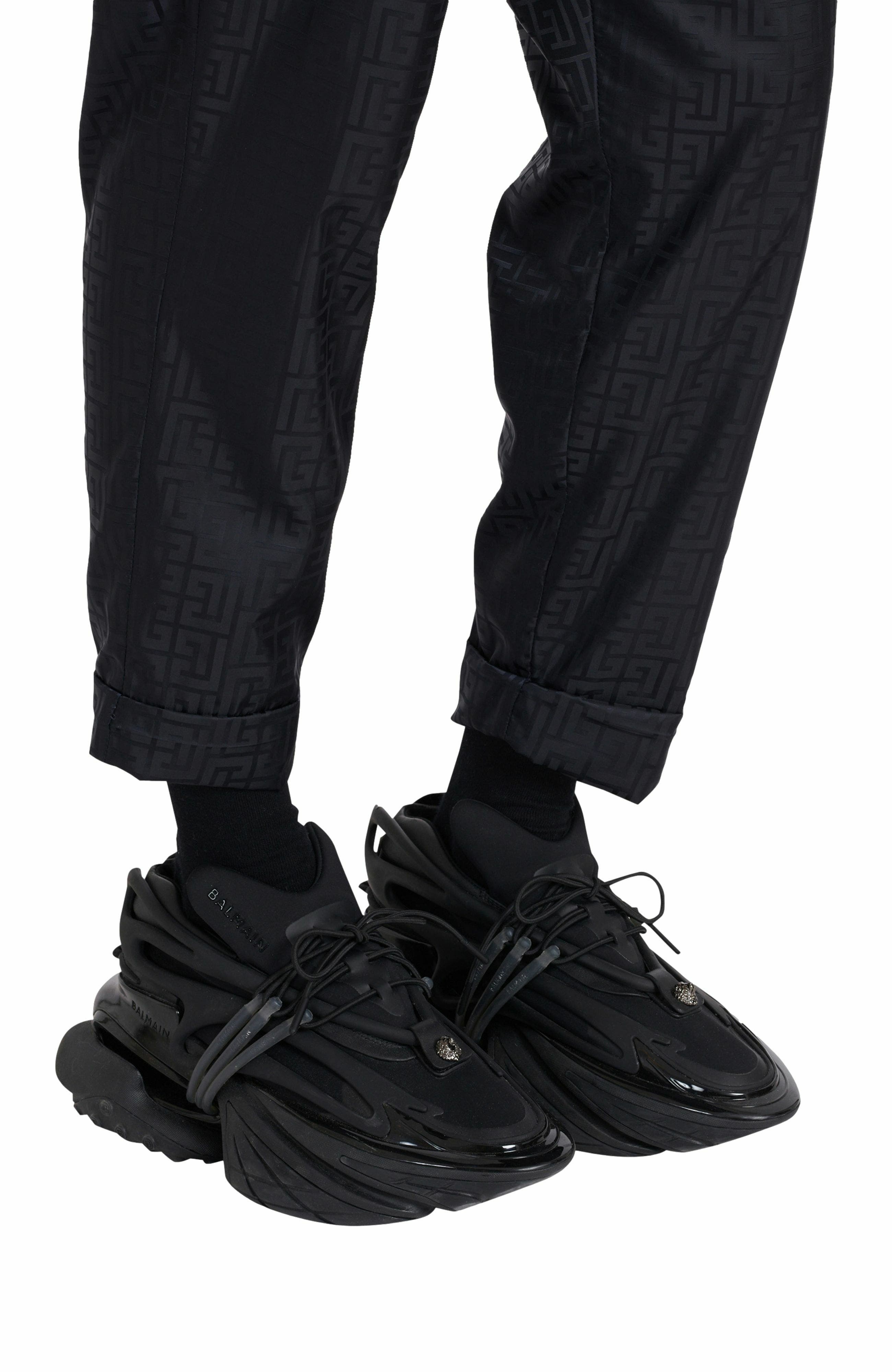 Balmain Leather Unicorn low-top sneakers in Black at Nordstrom - 2