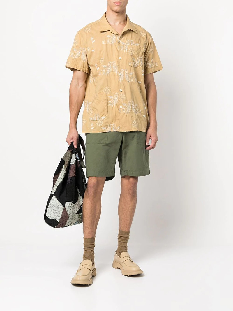 Engineered Garments high-waisted straight-leg shorts outlook