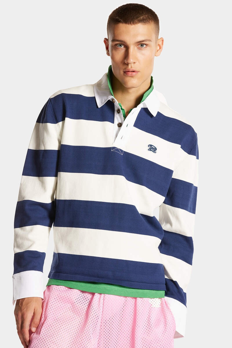COTTON KNITTED RUGBY POLO-SHIRT 3