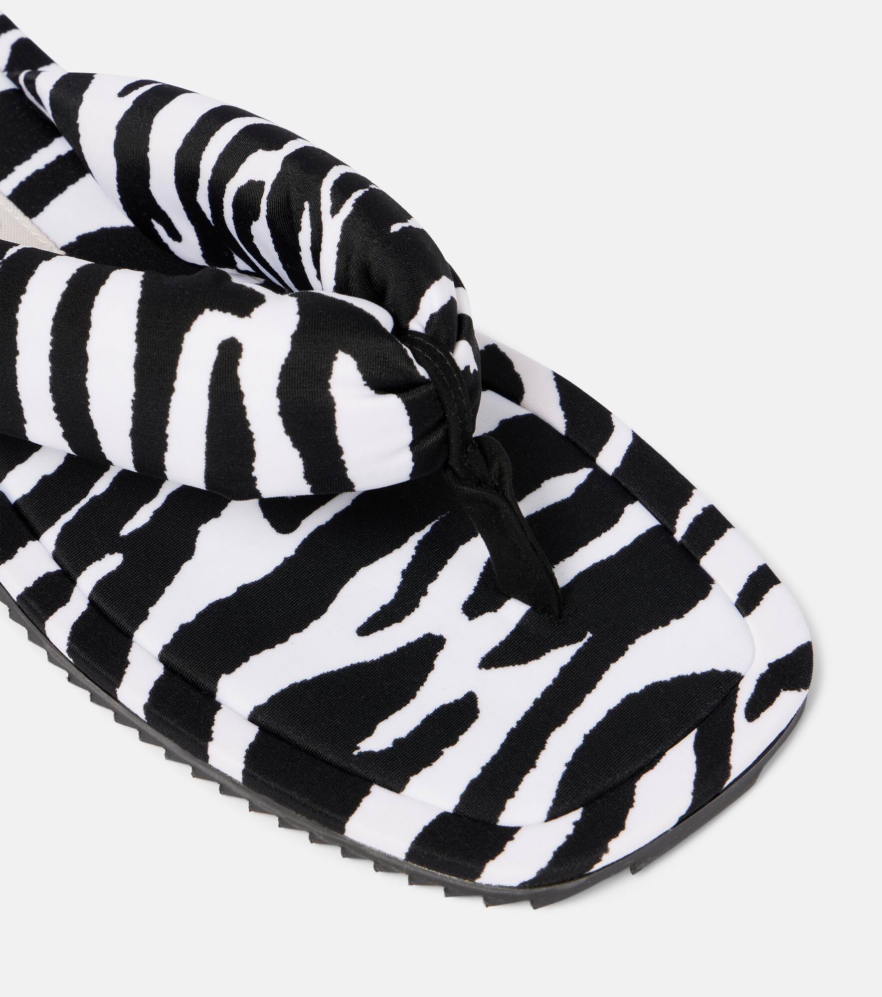 Indie zebra-print thong sandals - 5