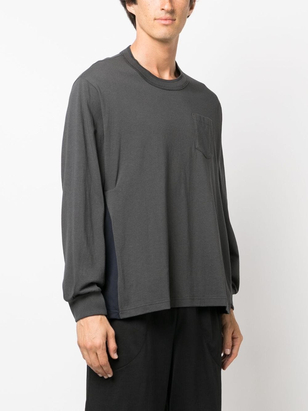 patch-pocket knit jumper - 3