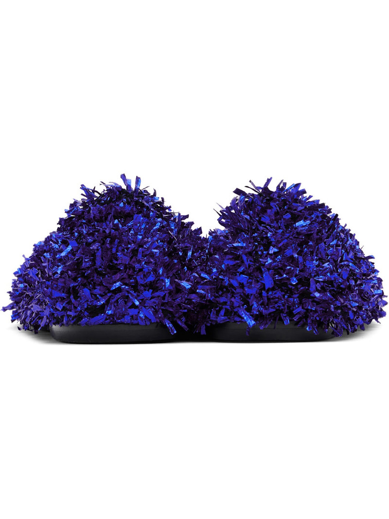 Blue Tinsel Ballerina Flats 2