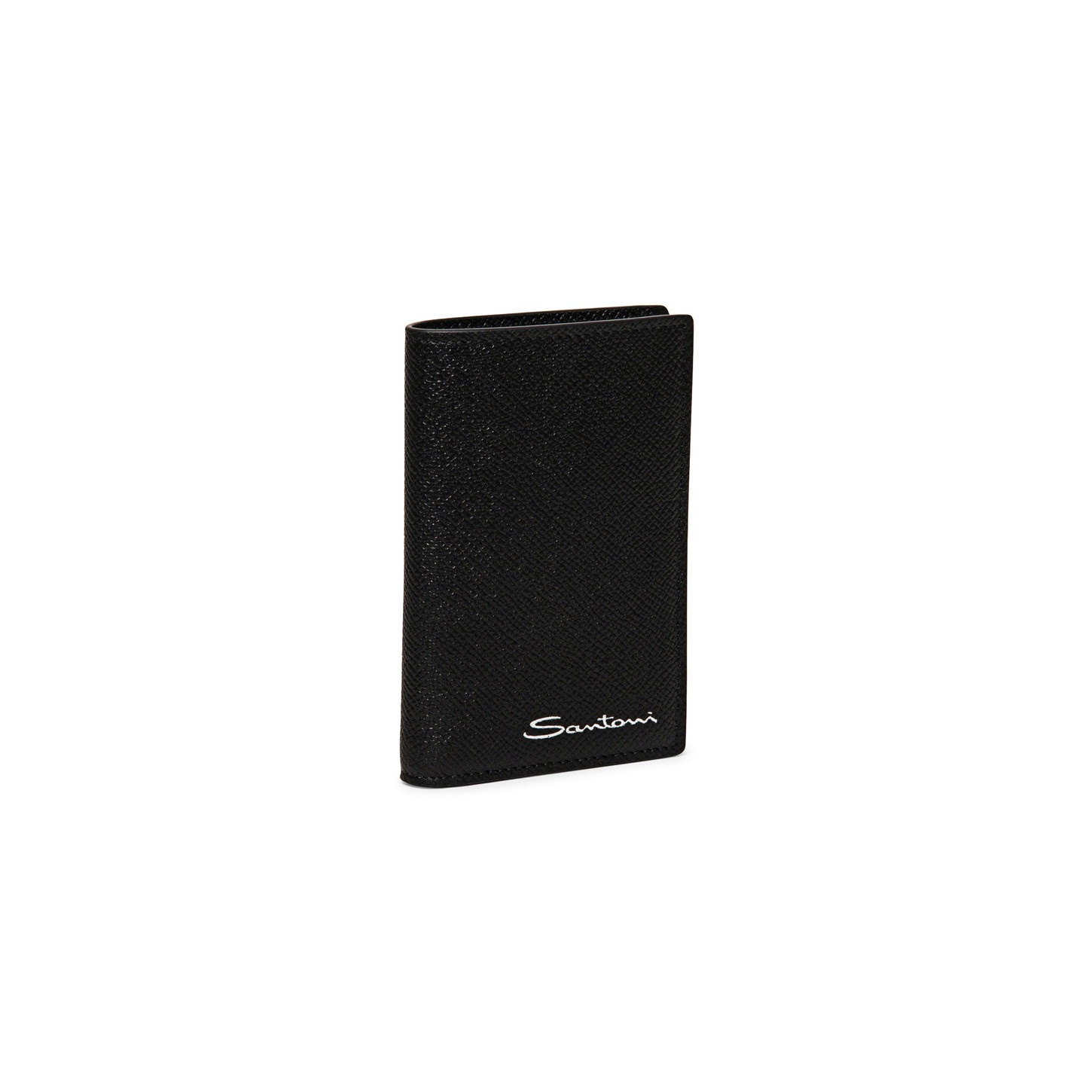 Black saffiano leather vertical wallet - 4