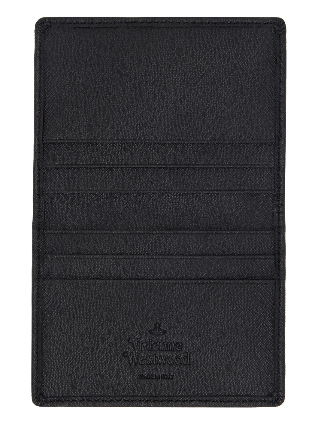 Black Hardware Bifold Card Holder - 3