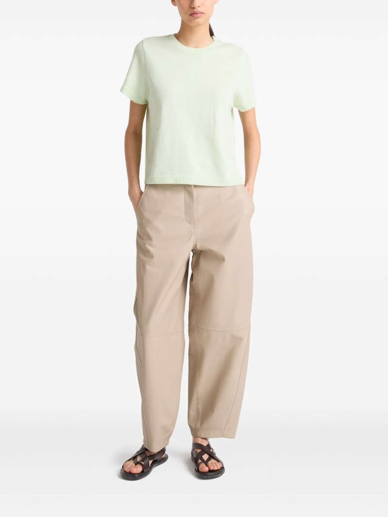 Yves Salomon leather trousers outlook