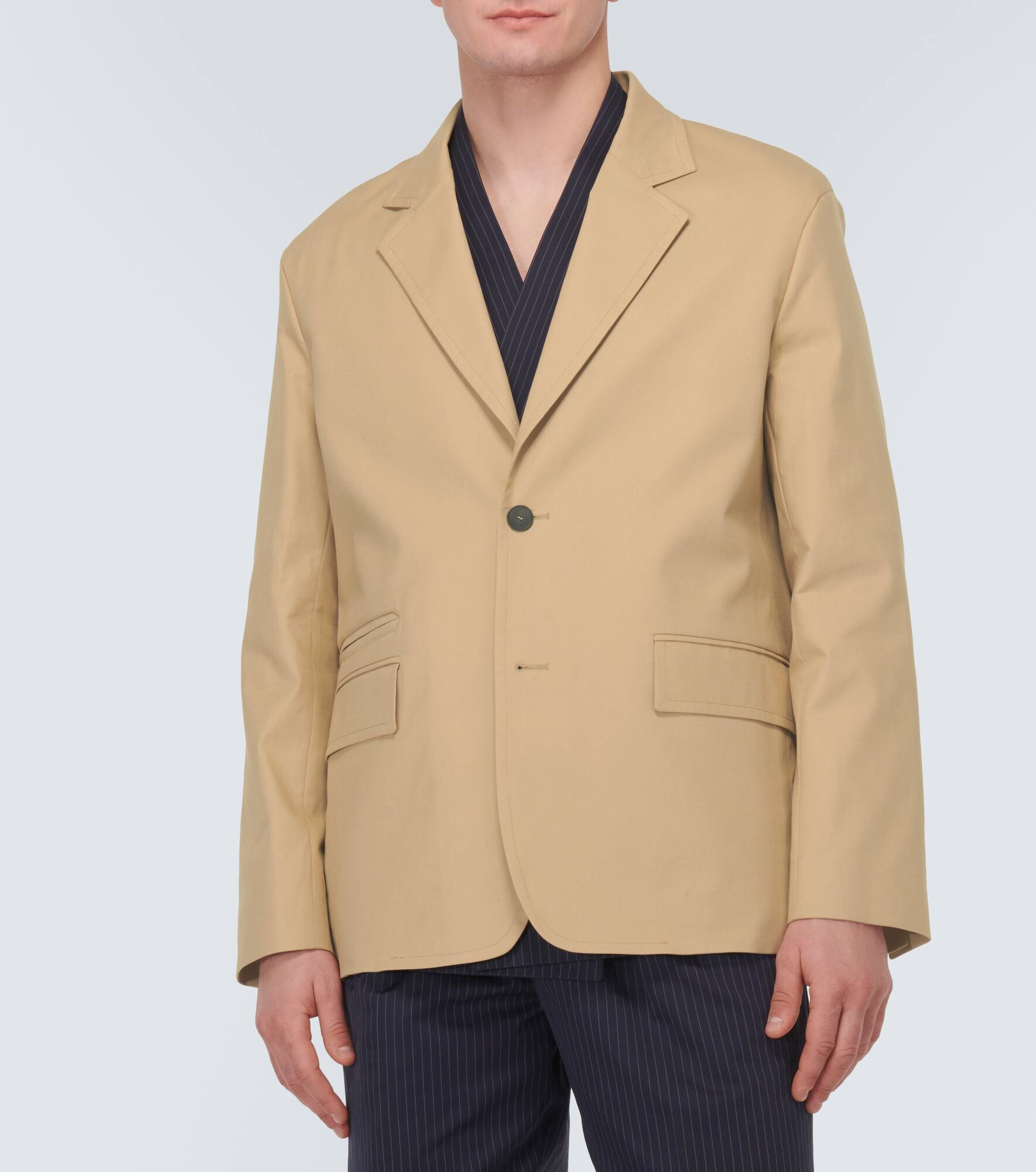 Deconstructed cotton-blend blazer - 3
