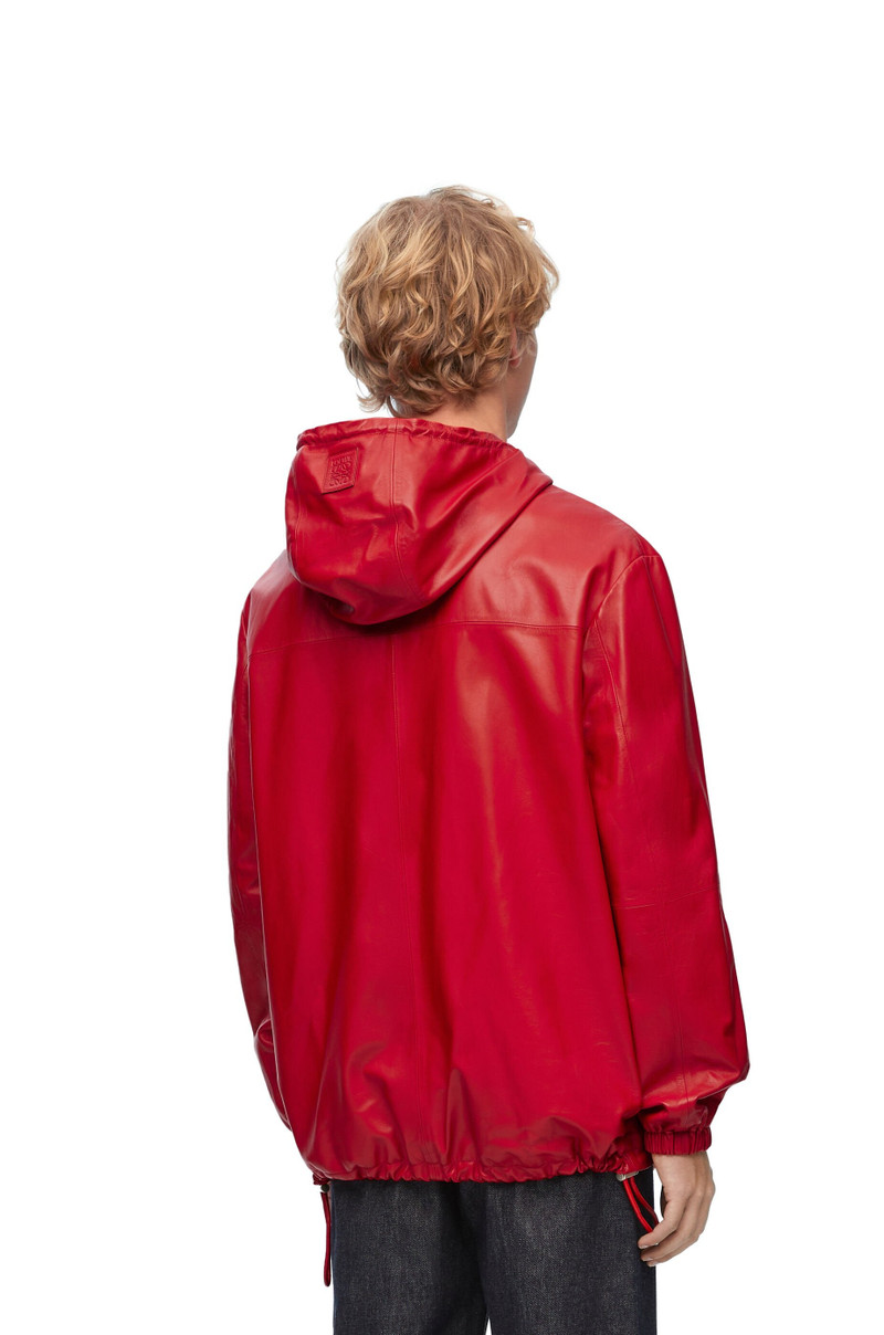 Hooded jacket in nappa lambskin 4