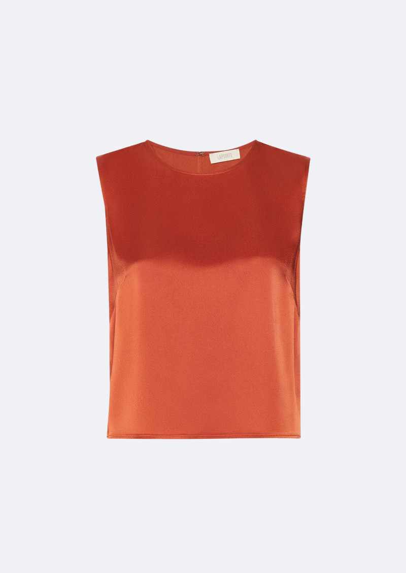 Satin Cropped Tank 1