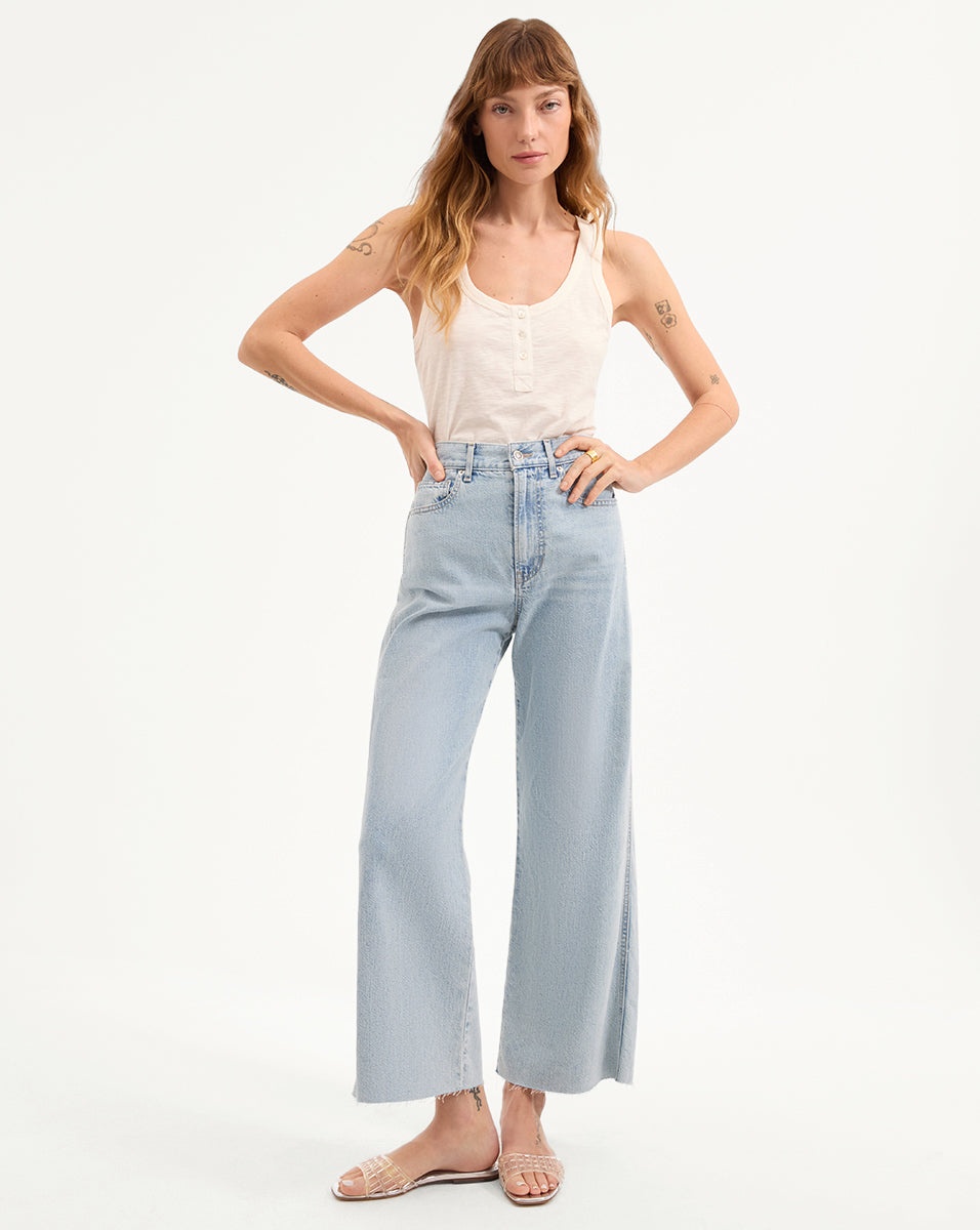 HARRISON COTTON HENLEY TANK TOP - 3
