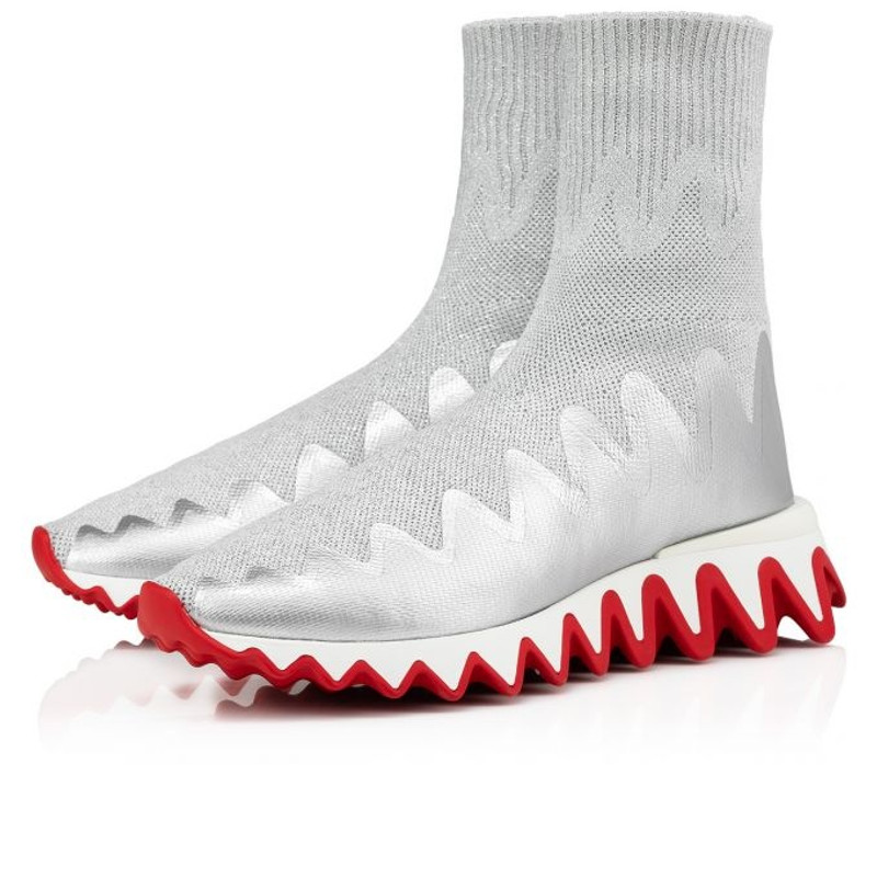 Sharky Sock Woman Silver 1