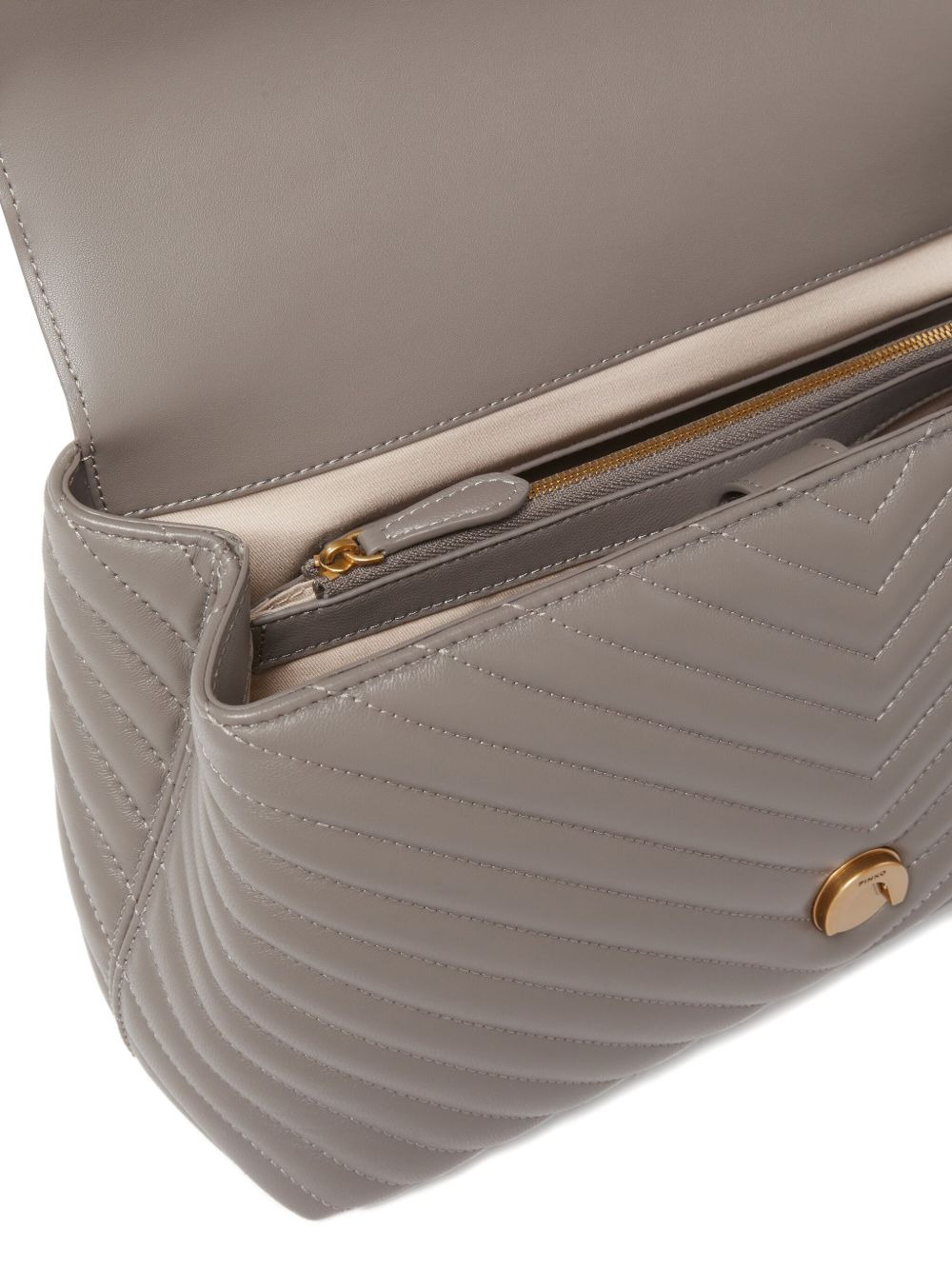 quilted chevron tote bag - 3