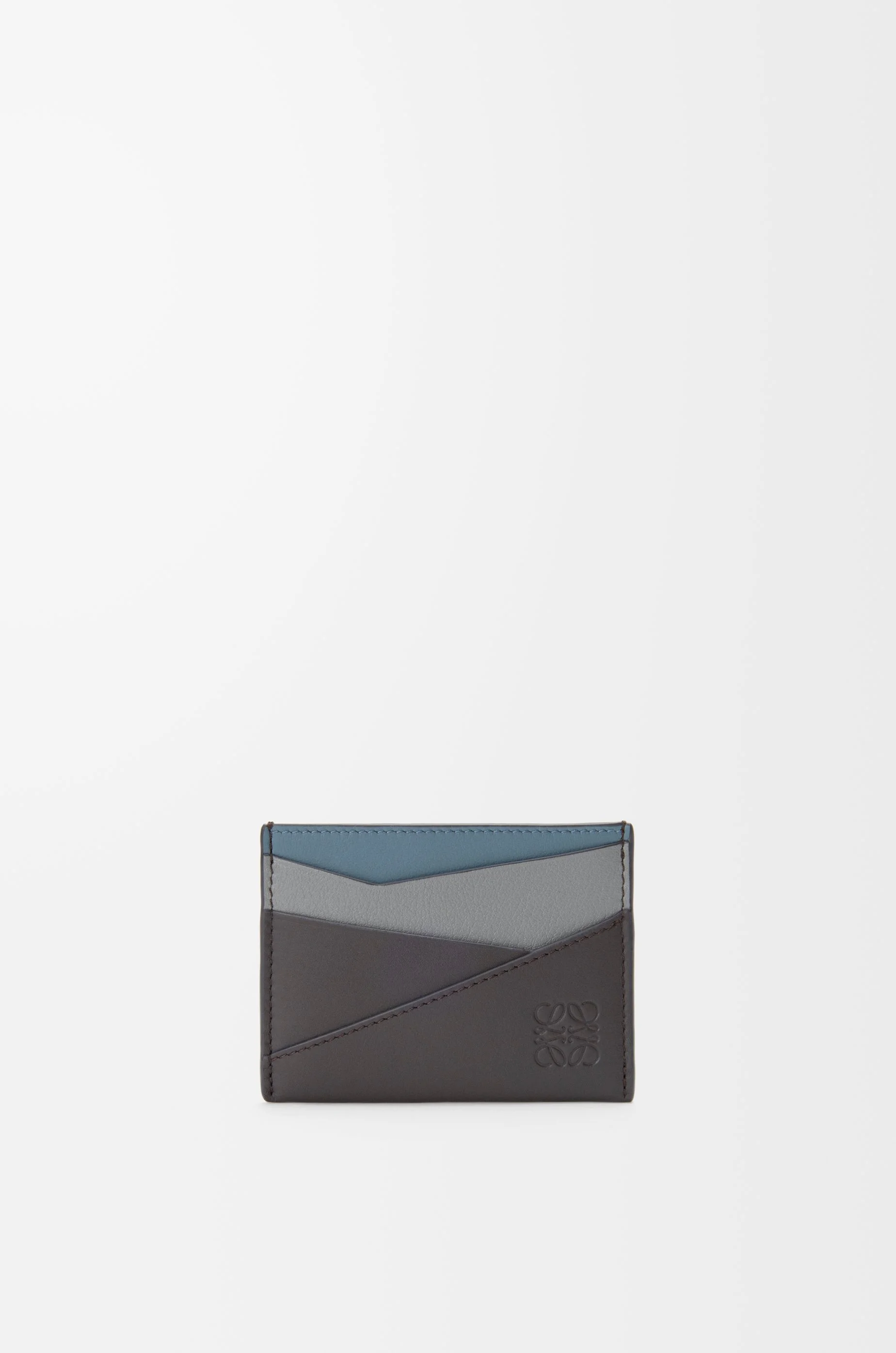 Puzzle plain cardholder in classic calfskin - 1