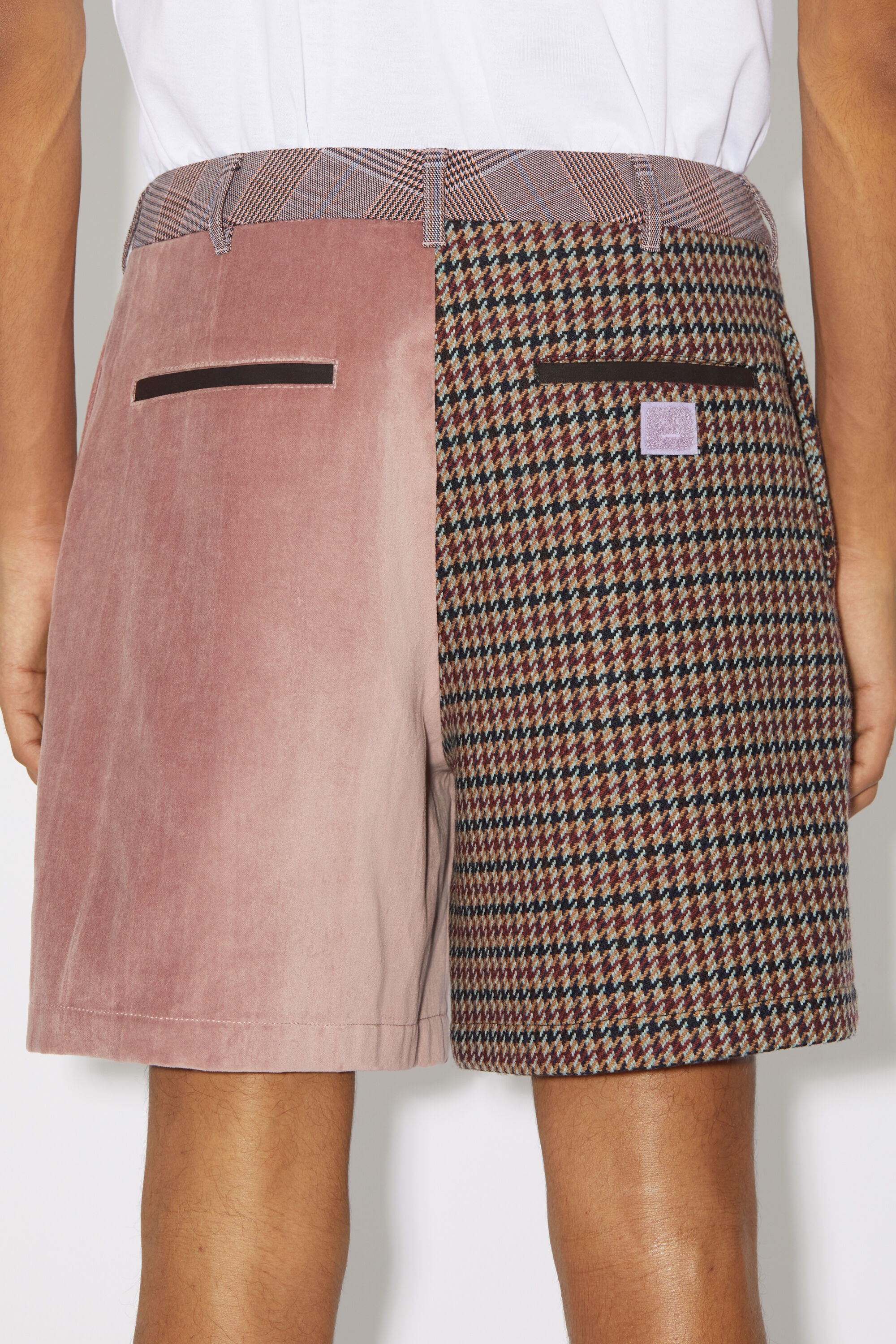 Patchwork shorts - Pink/purple - 5