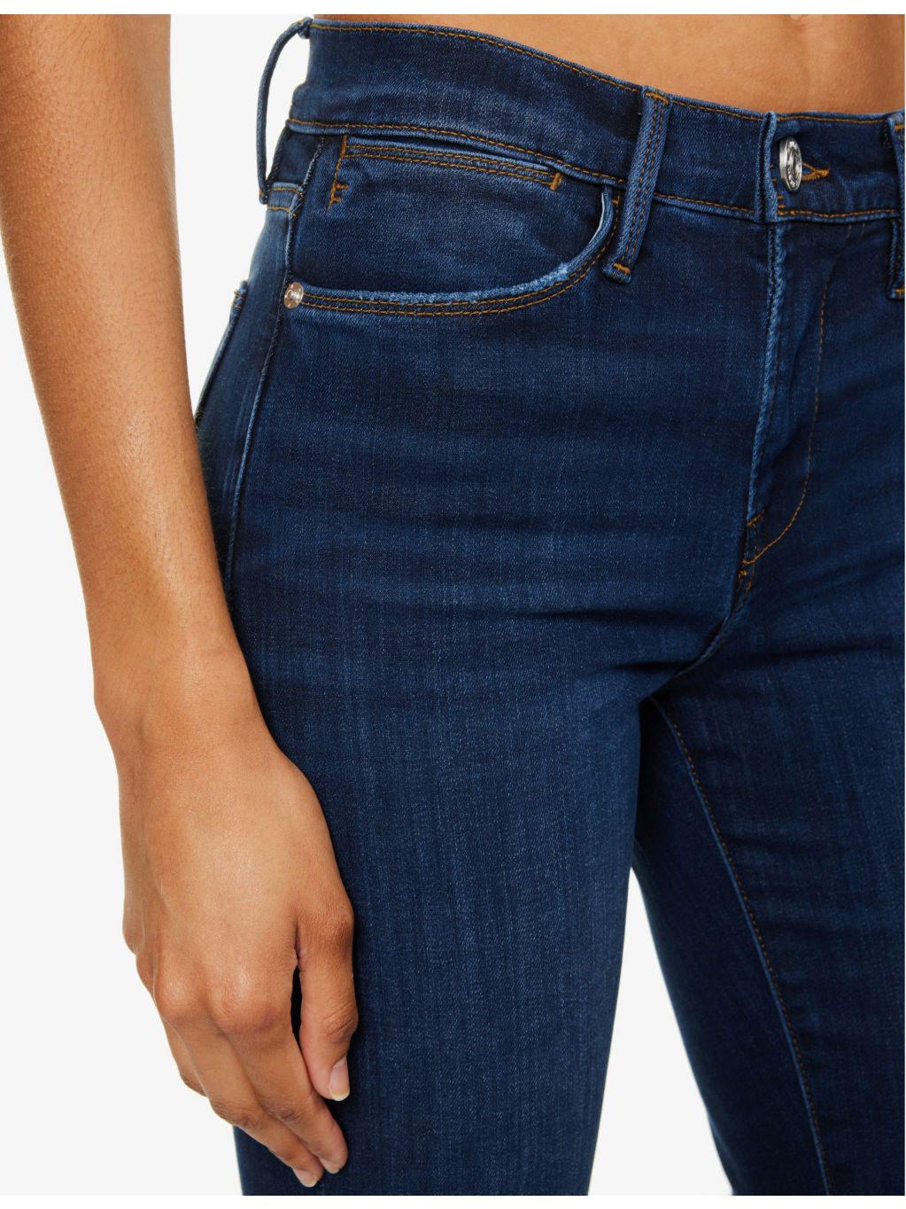 Le High Flare slip-pocket high-rise flare-leg stretch-denim jeans - 5