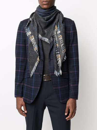 Etro paisley-print fringed-edge scarf outlook