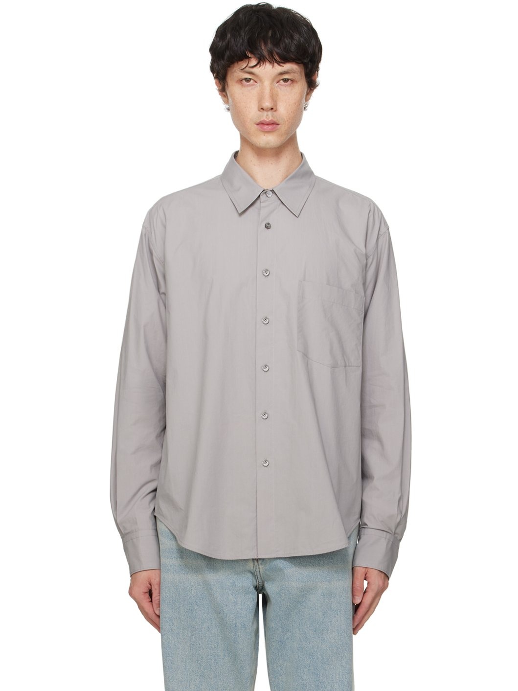 Gray Gigo Oversized Shirt - 1