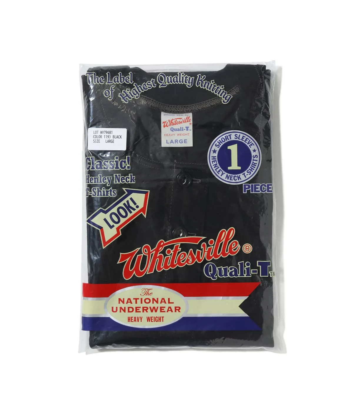 WV79681 Whiteville Henley Tee Shirt Navy - 1