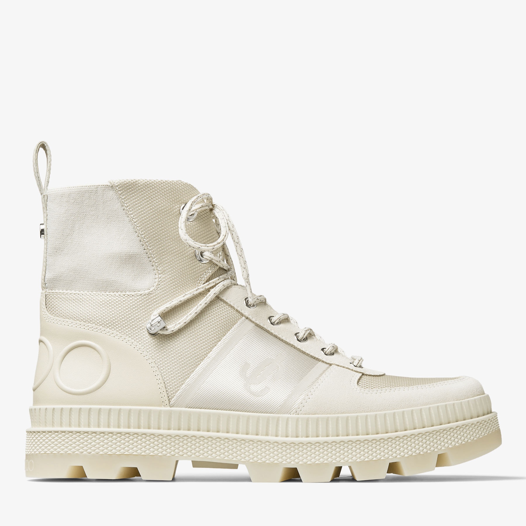Normandy/M
Chalk Nylon and Leather Boots - 1