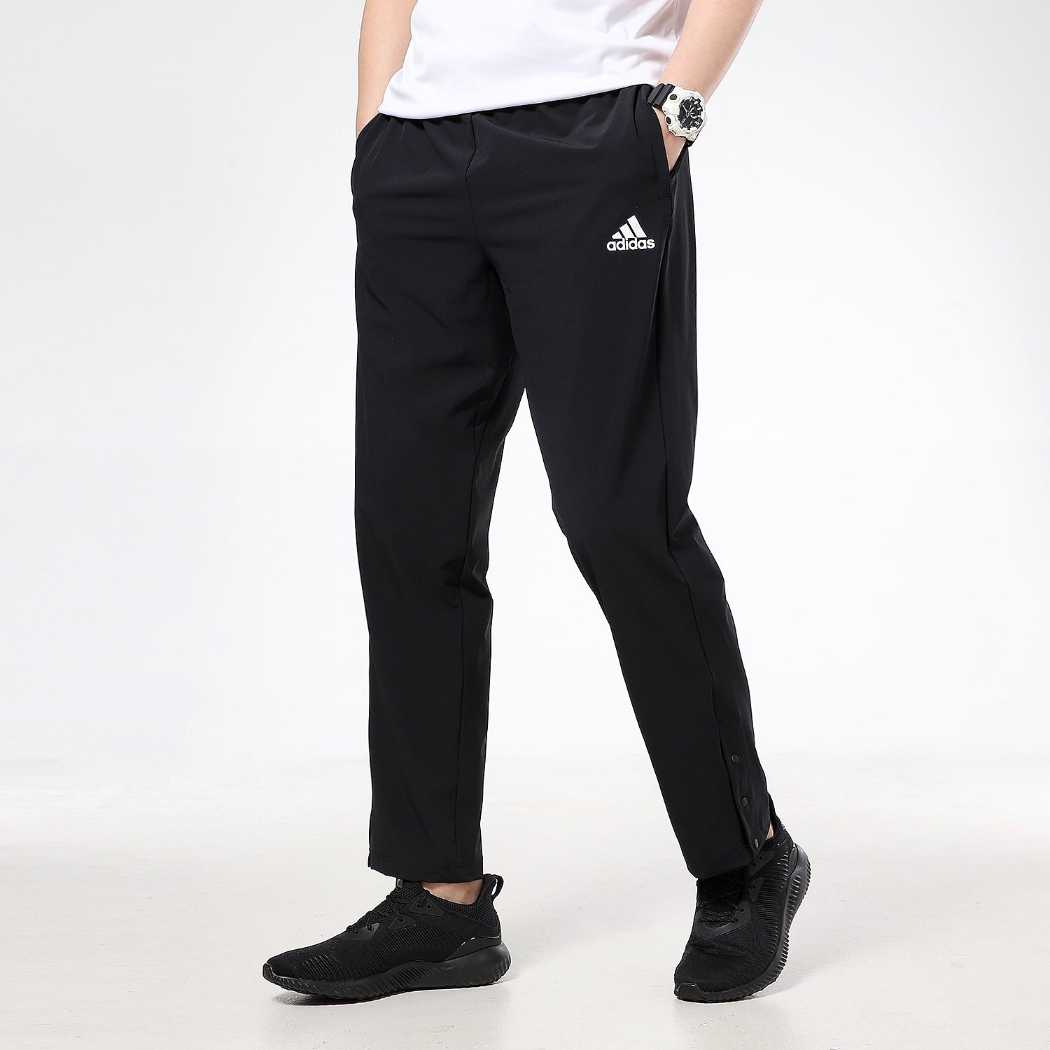 adidas Casual Sports Running Woven Long Pants Black GL2368 - 5