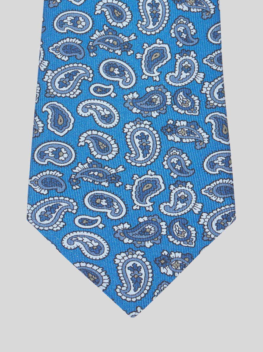 MICRO PAISLEY SILK TIE - 3