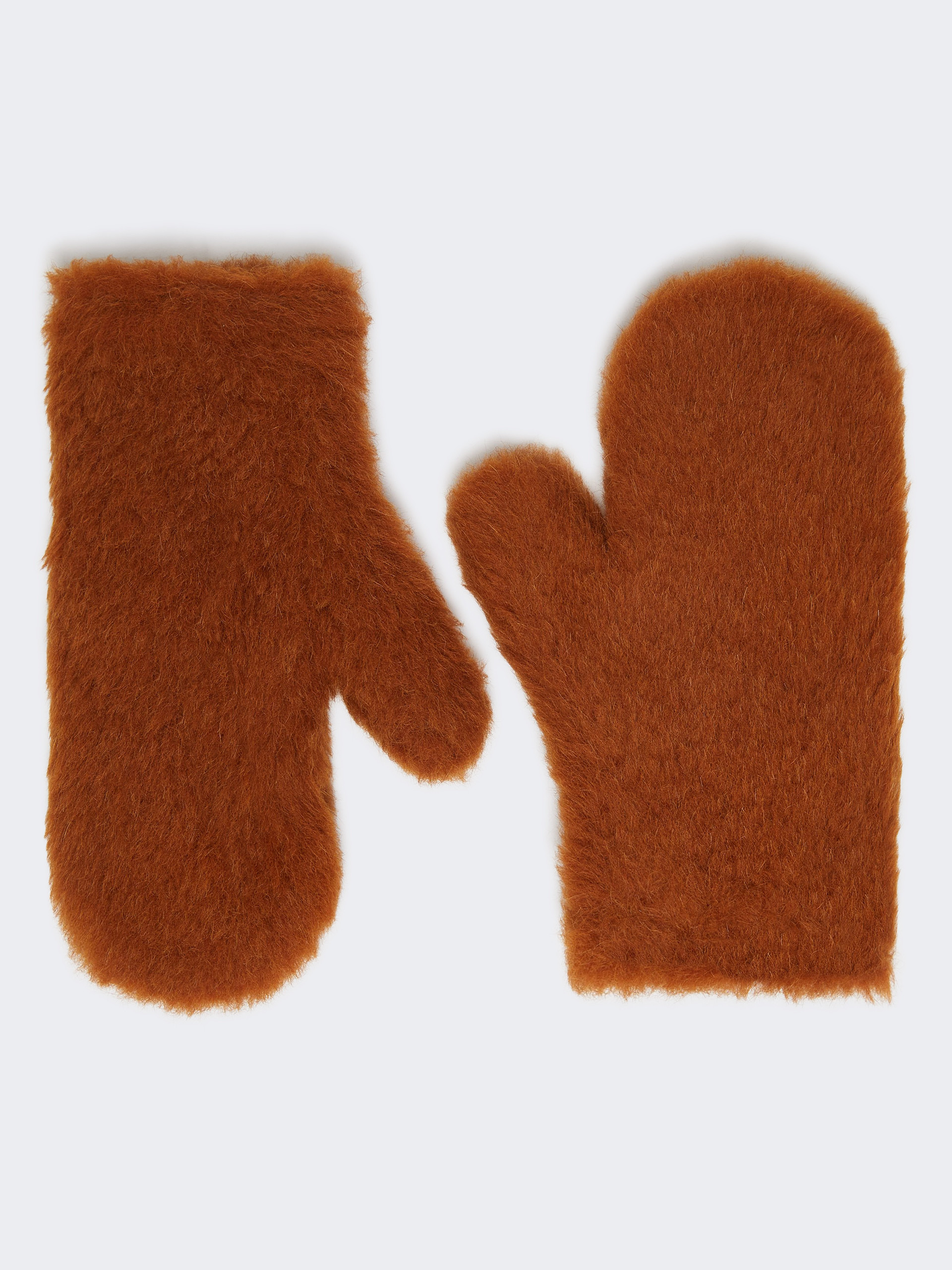 OMBRATO Mittens in alpaca and wool Teddy fabric - 1