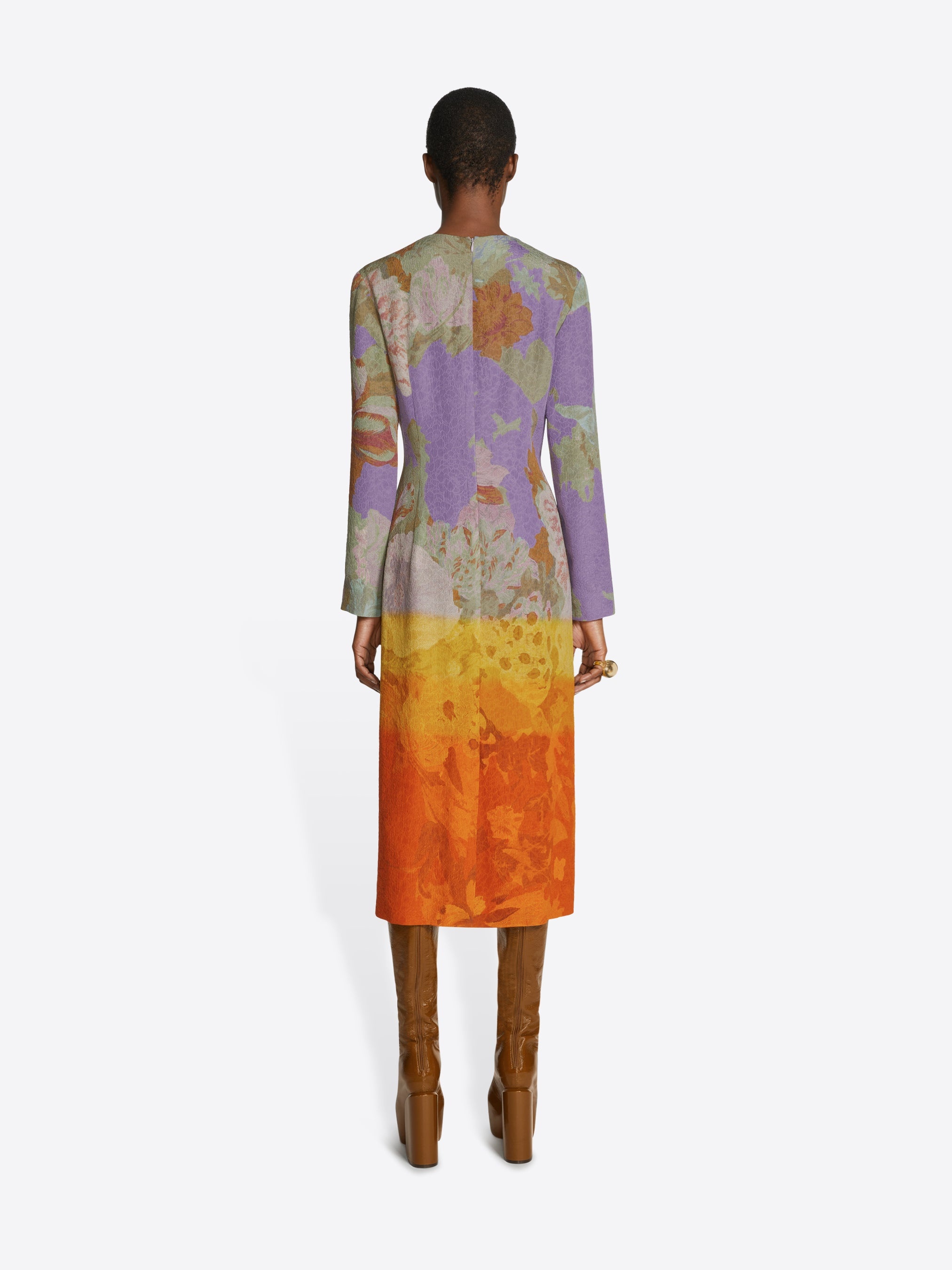 JACQUARD SHIFT DRESS - 4