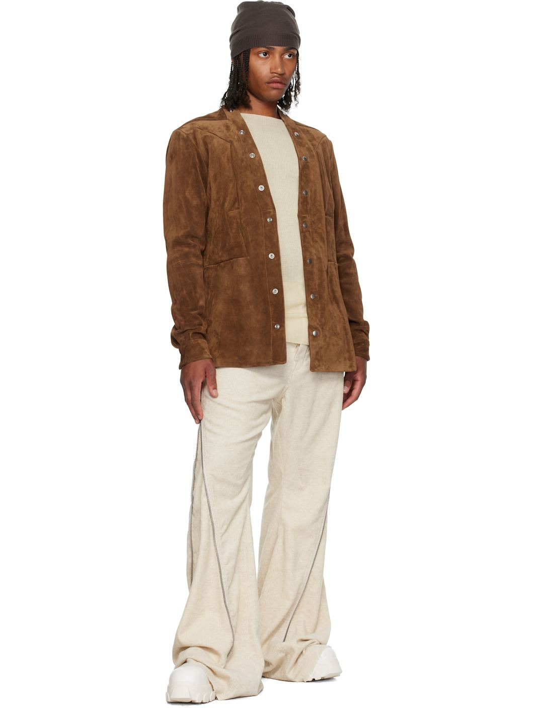 Brown Concordians Larry Fogpocket Suede Jacket - 4