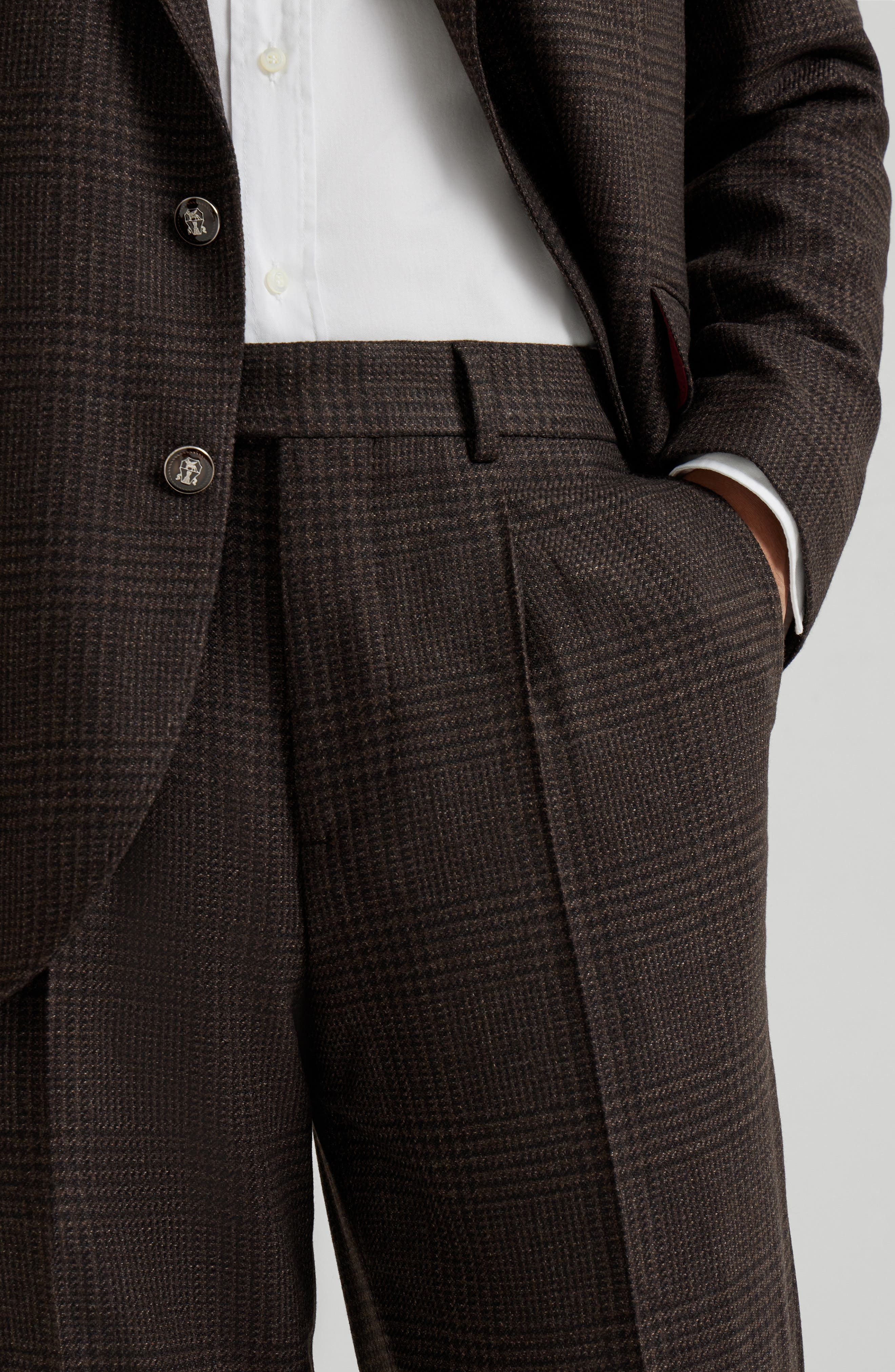 Brunello Cucinelli Leisure fit trousers in Brown at Nordstrom - 4