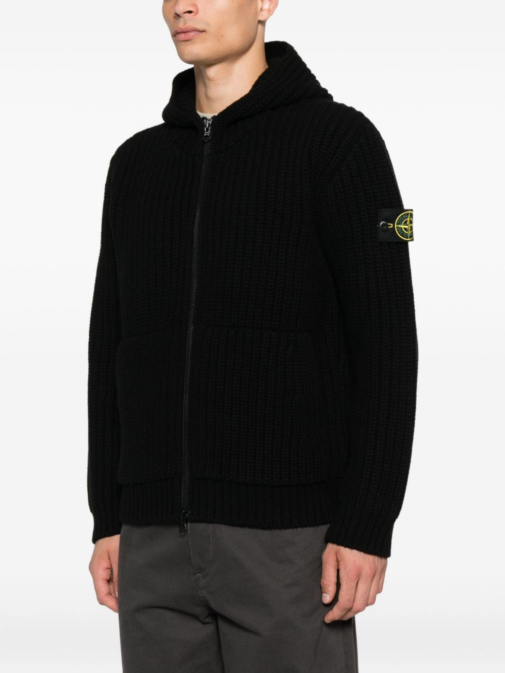 ribbed-knit cardigan - 3