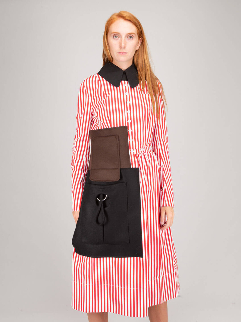 Striped Cotton Midi Dress 2