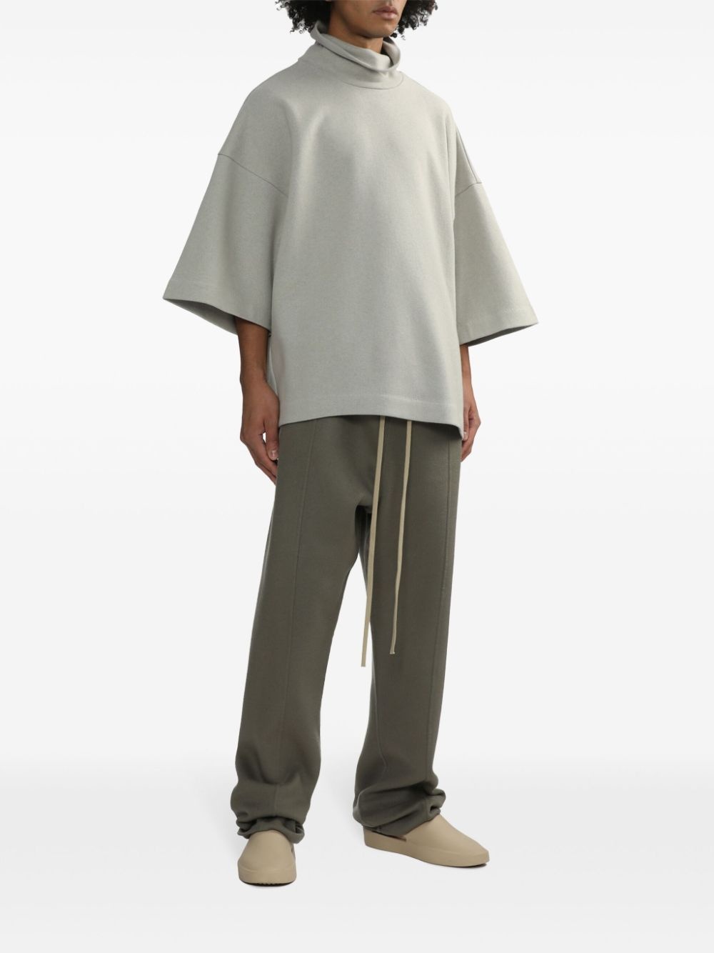 fleece track pants - 3