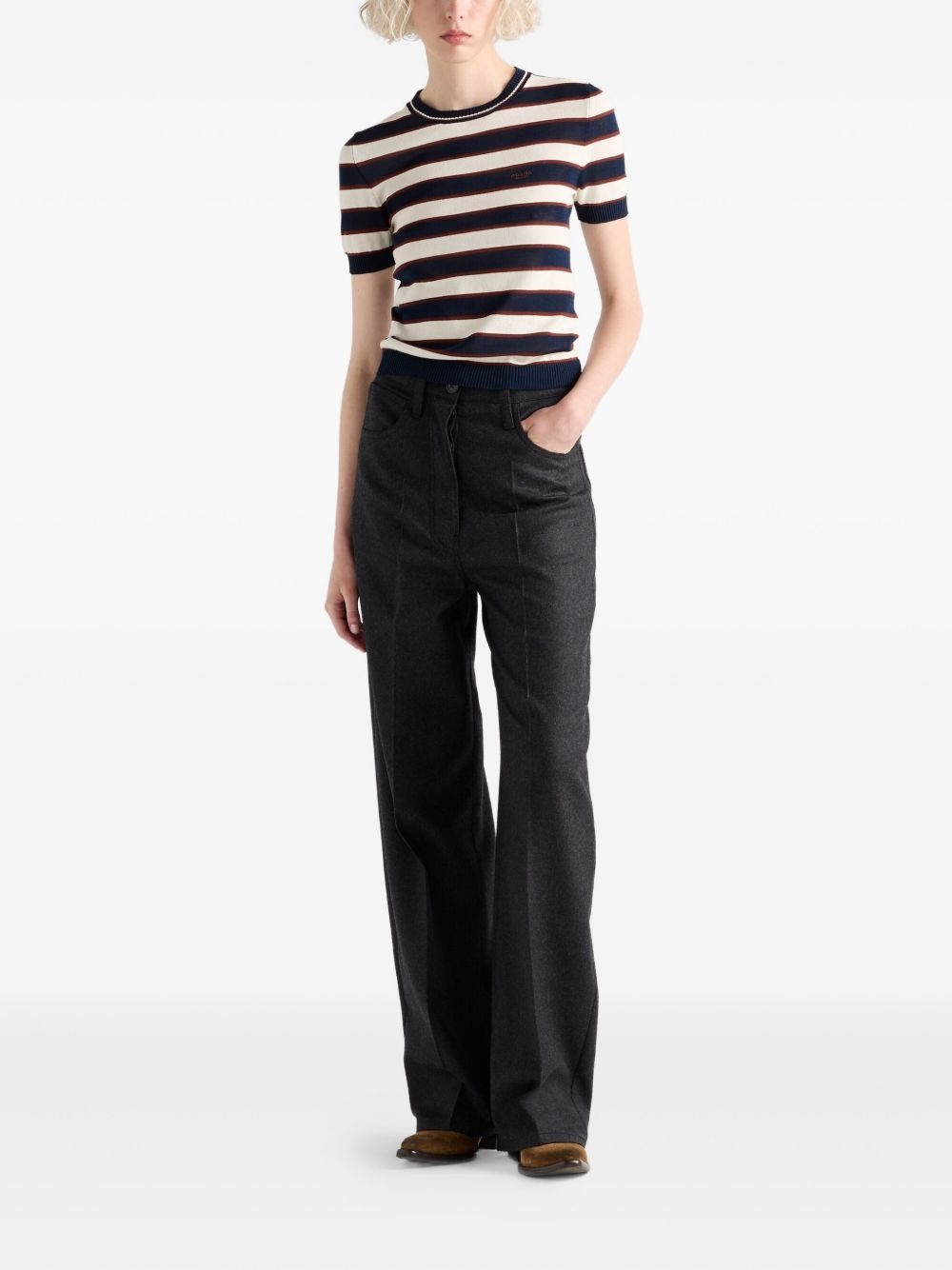 striped T-shirt - 2