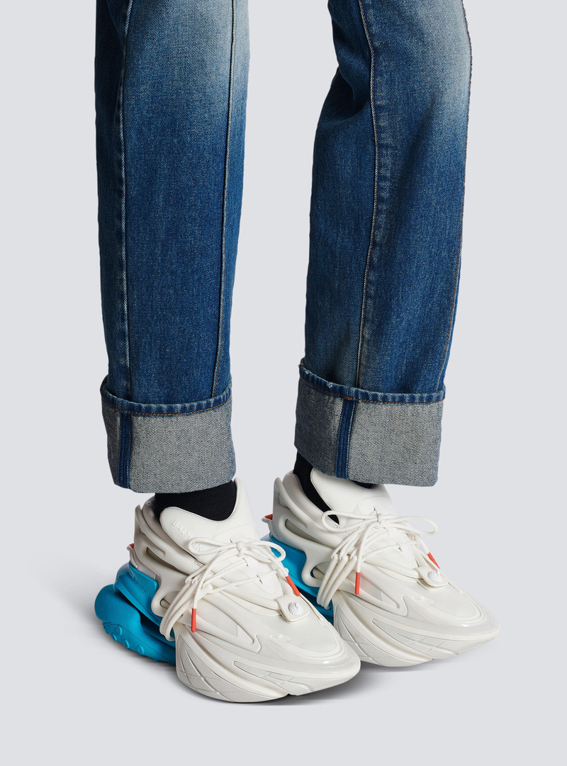 Unicorn trainers in neoprene and leather 9