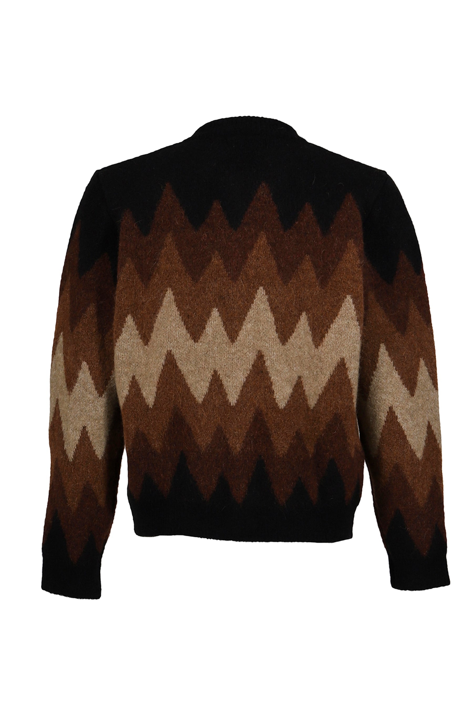 DEGRADE JACQUARD CARDIGAN / BRW BEI - 6