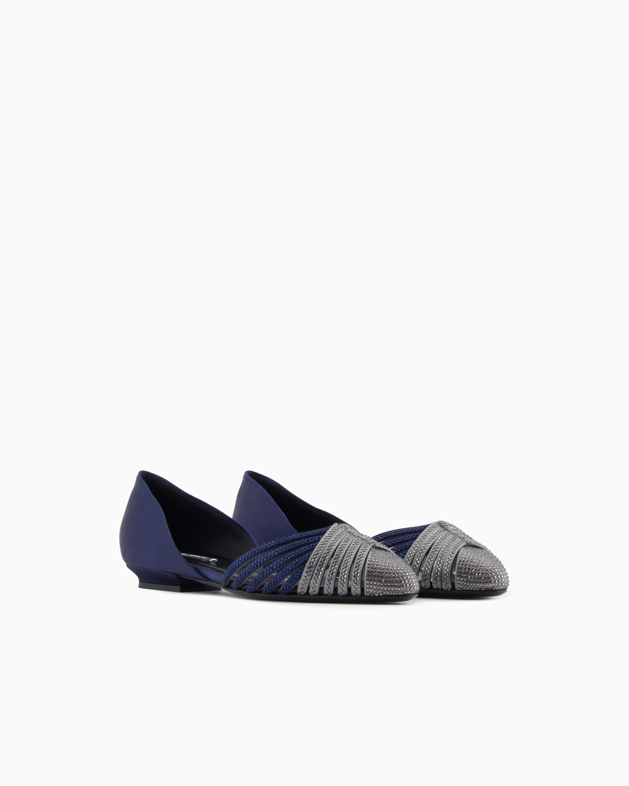 SATIN AND RHINESTONE BALLERINAS - 2