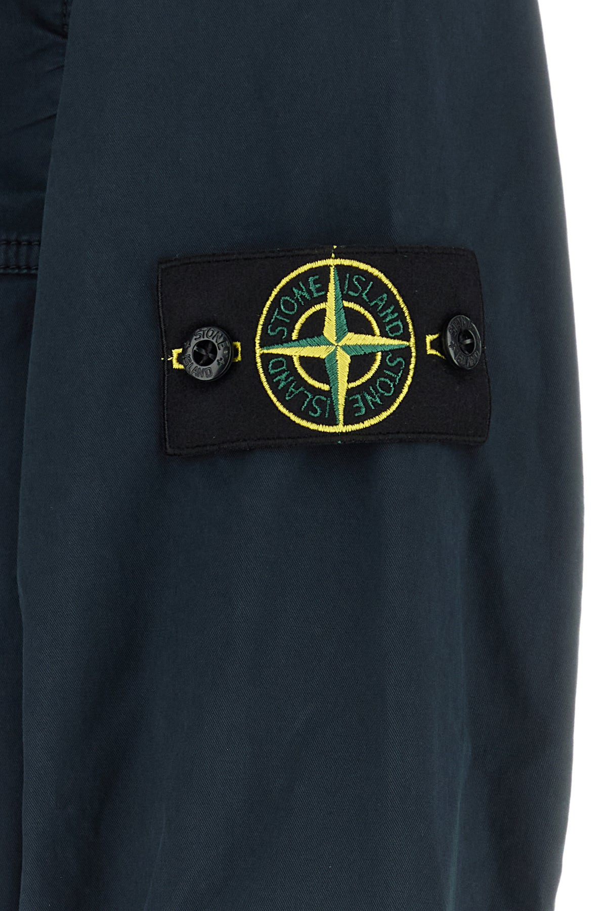 Navy blue stretch cotton jacket - 3