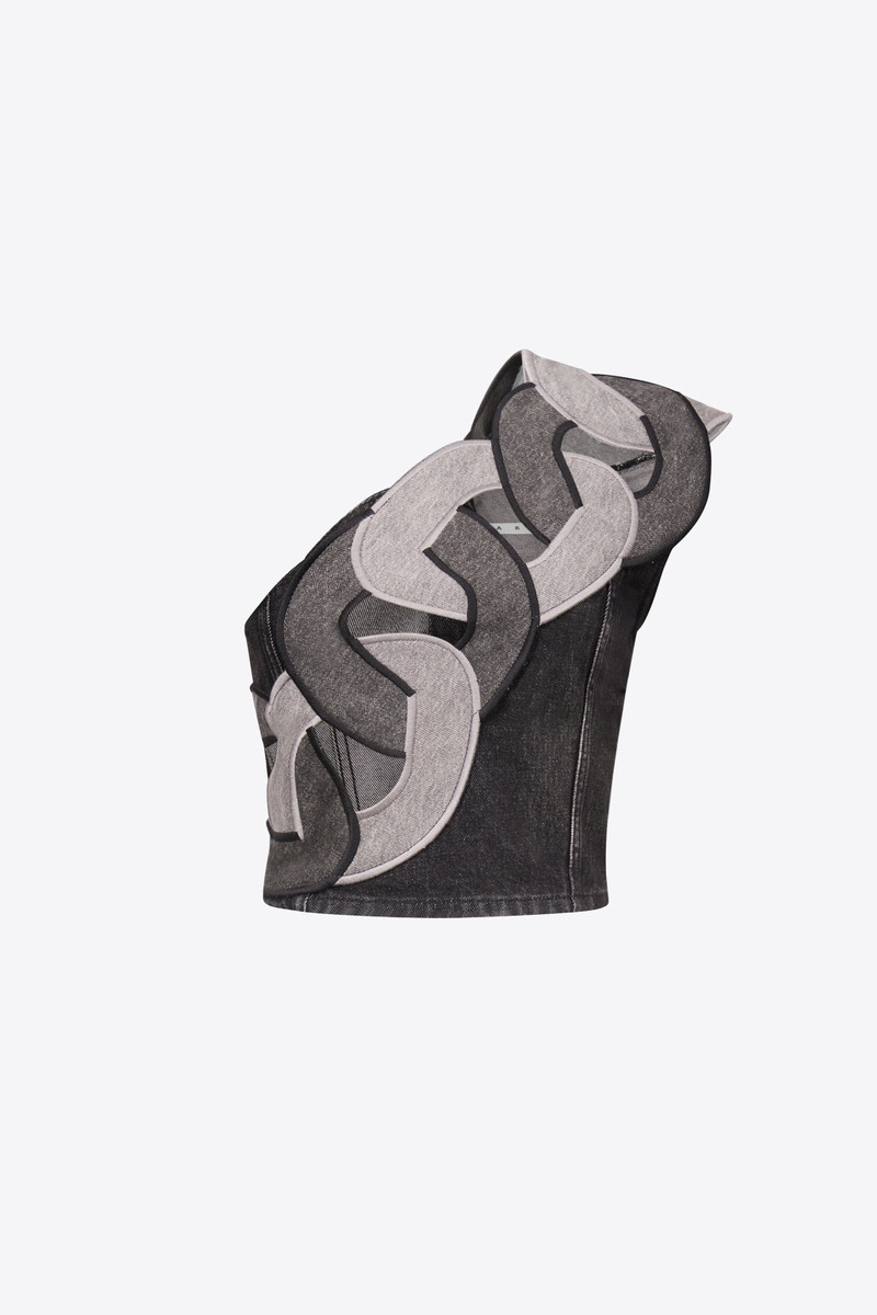 CHAIN CUTOUT OFF SHOULDER TOP 1