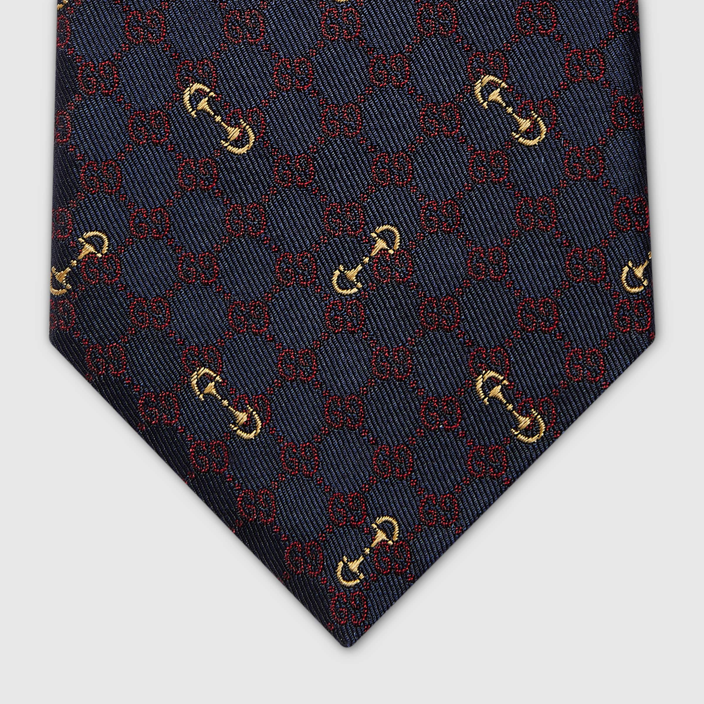 GG silk jacquard tie - 4