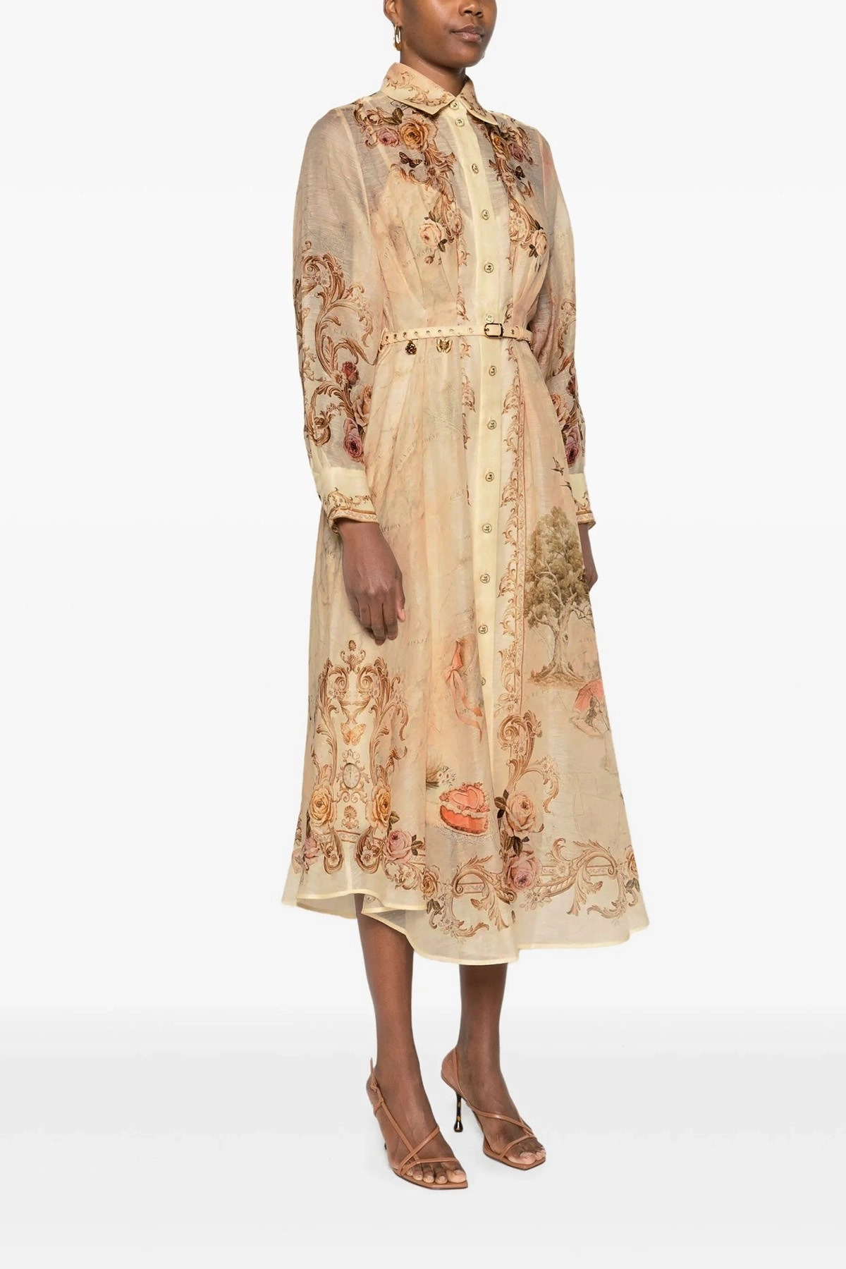 'Memento Buttoned Midi' dress - 2