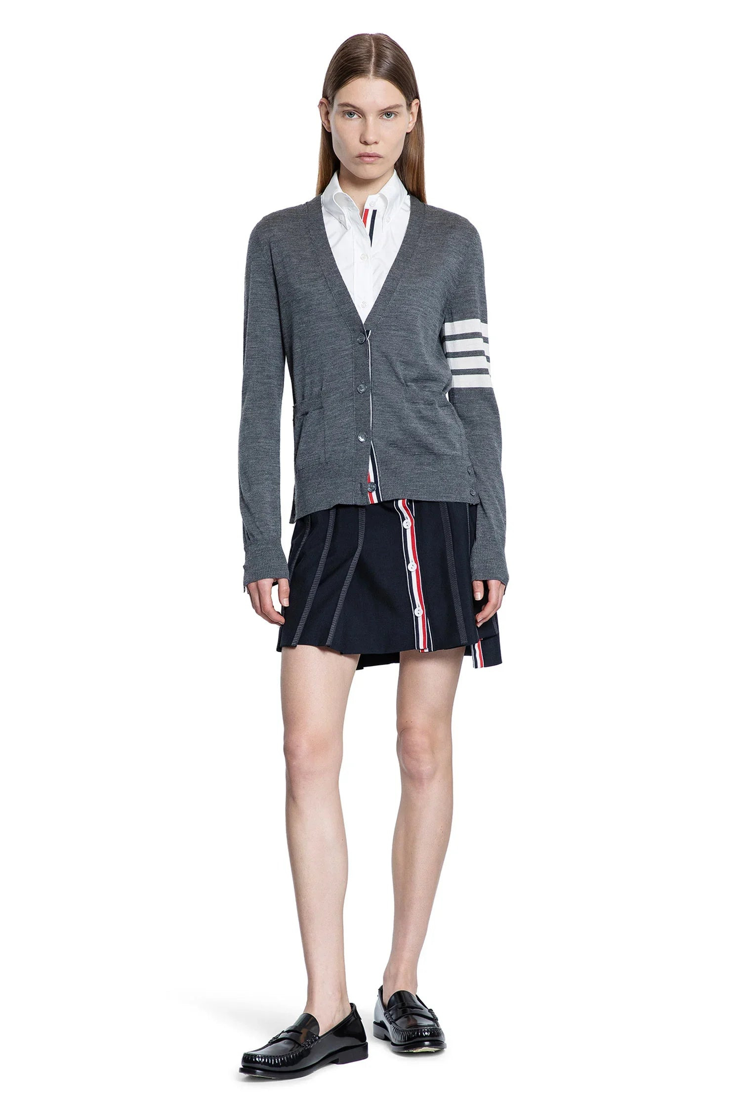 School-Uniform-Plain-Weave-Mini-Skirt - 4