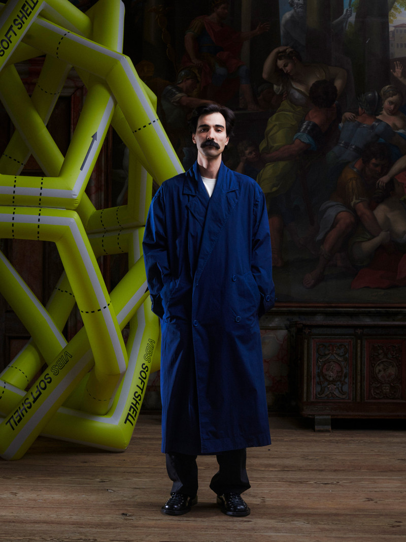 DIMOUT LONG COAT - NAVY 4