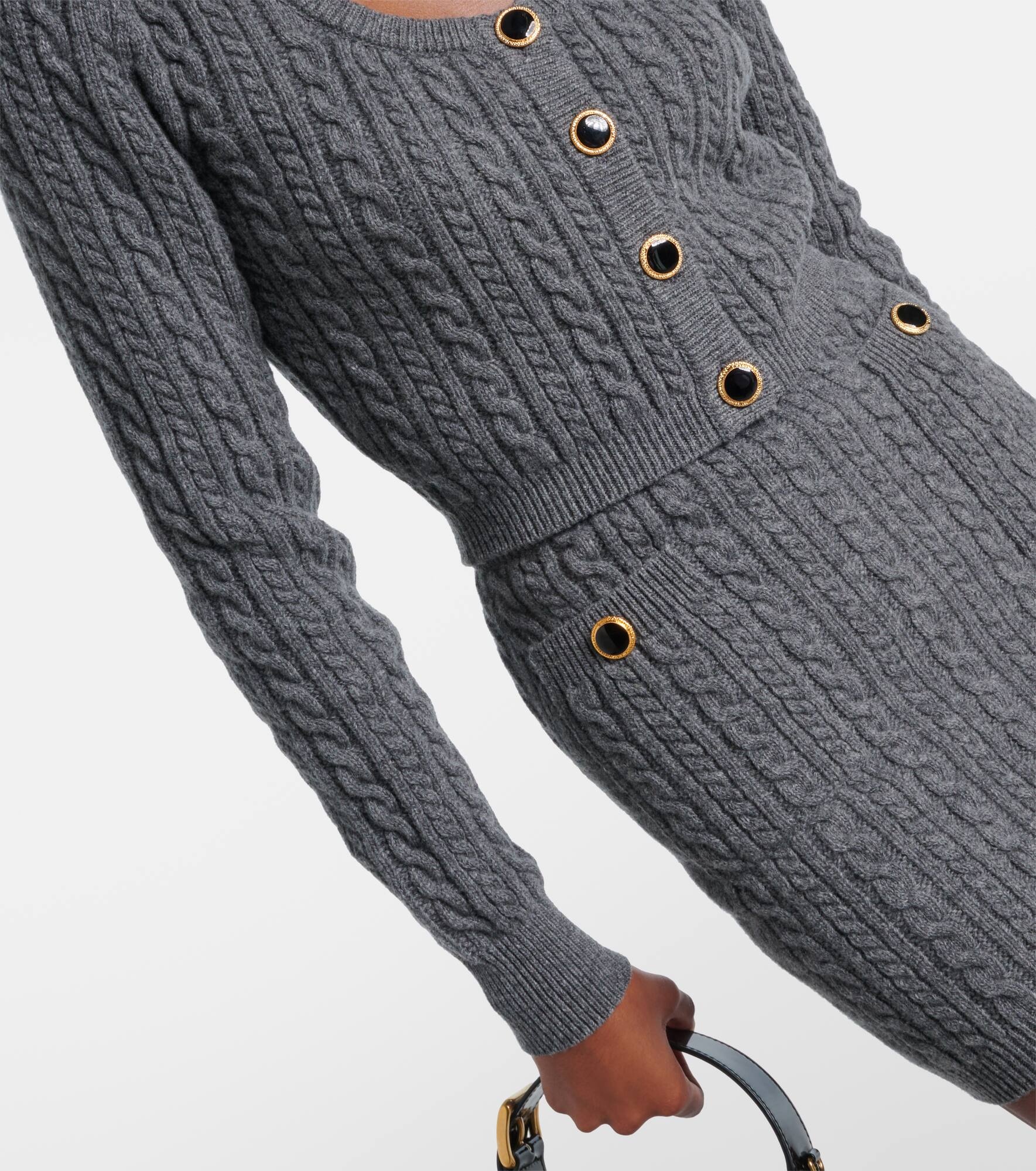 Cable-knit wool cardigan - 5