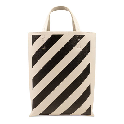 Off-White Off-White Diag Tote Bag 'White/Black' outlook