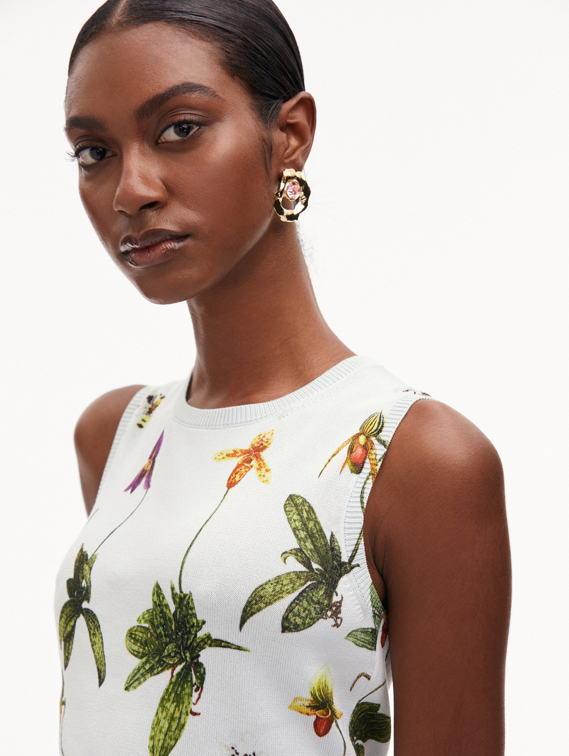 ORCHID PRINTED TANK - 6